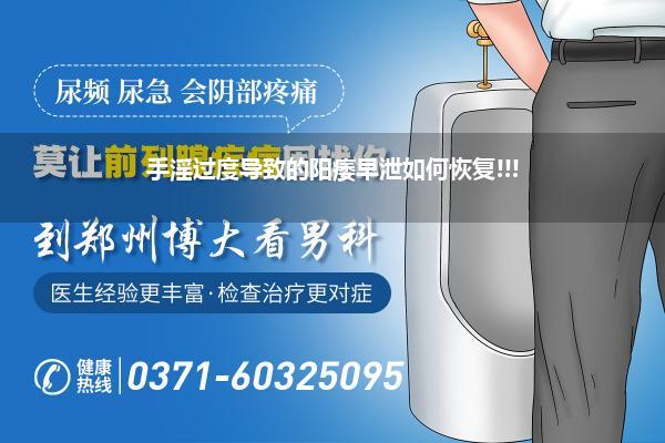 手淫过度导致的阳痿早泄如何恢复!!!